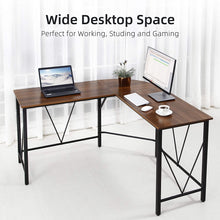Load image into Gallery viewer, Idealhouse Home Office L-Shaped Computer Desk Peach