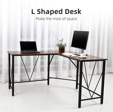 Load image into Gallery viewer, Idealhouse Home Office L-Shaped Computer Desk Peach